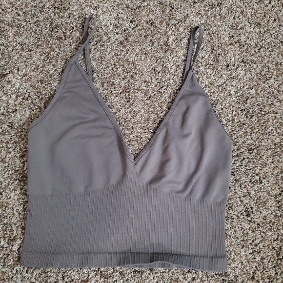Free People Other - Free‎ People Gray Ribbed Bralette